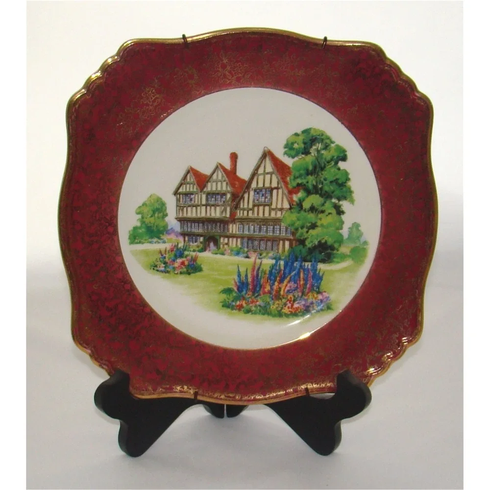 Vintage 1940's Royal Winton Grimwades England Old English Manor House Plate